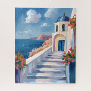 Santorin Griechenland Aquarell Reise