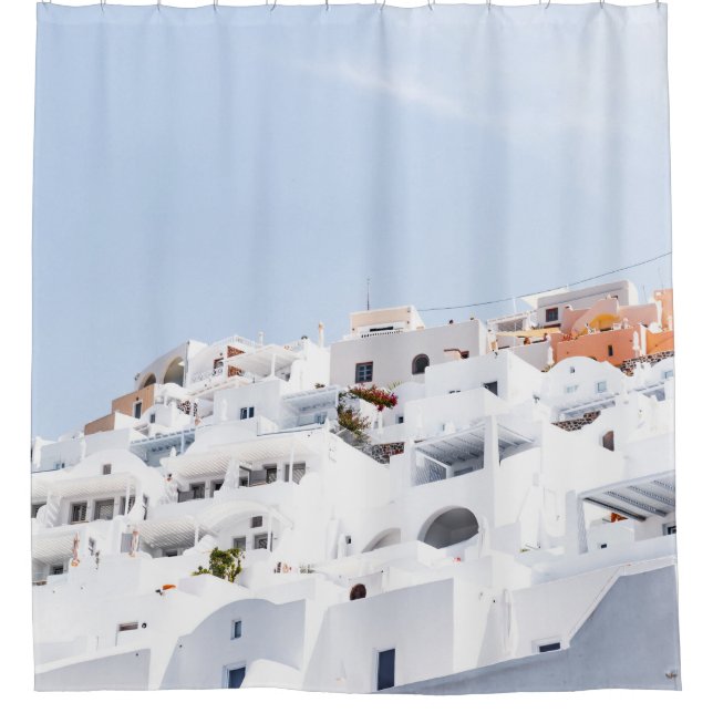 Santorin, Griechenland Duschvorhang (Vorderseite)