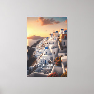 Santorin, Griechenland: Ein unvergessliches Urlaub Leinwanddruck