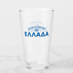 Santorin Griechenland Glas