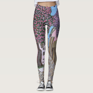 Santorin, Griechenland Leggings