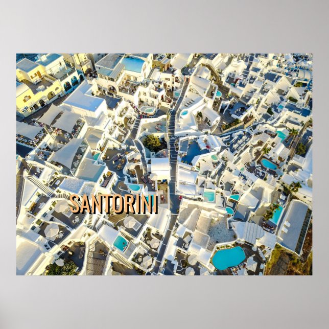 Santorin - Griechenland Poster (Vorne)