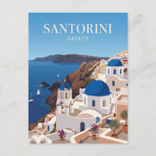 Santorin Griechenland Postkarte