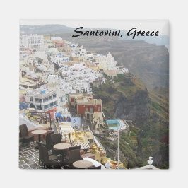 Santorin, Griechenland Square Magnet