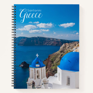 Santorin Griechenland Szenische Spiralblock Notizbuch