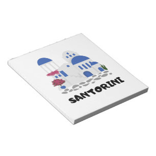 Santorin Griechenland Vintage Notizblock