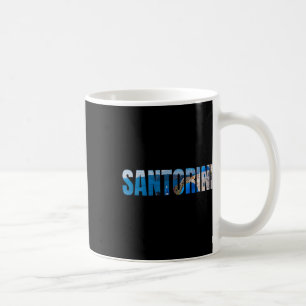 Santorin Griechische Insel Ägäisches Meer Griechen Kaffeetasse