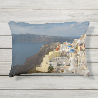 Santorin in der Nachmittagssonne Kissen Für Draußen