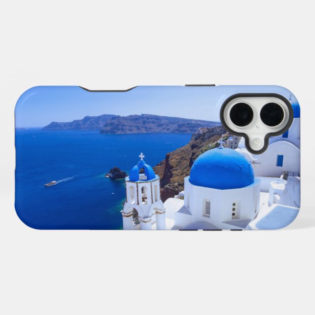 Santorin iPhone 16 Plus Hülle (Rückseite (Horizontal))