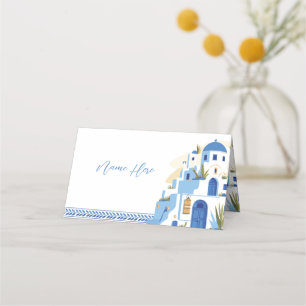 Santorin Mariage Cartes de Place Noms Grèce