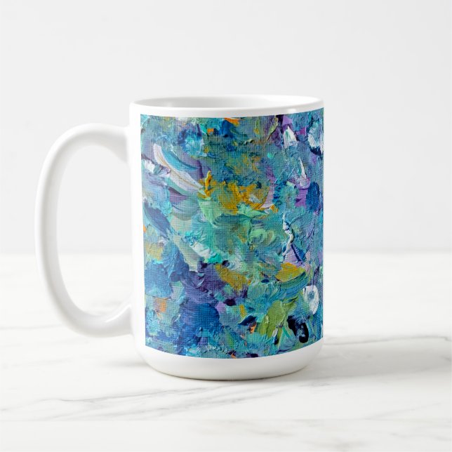 Santorin Mug de café en verre de la mer (Gauche)