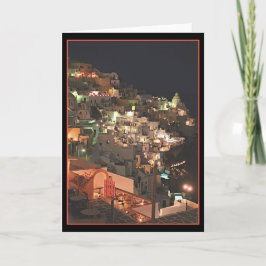 Santorin nach Nacht (innen leer) Karte