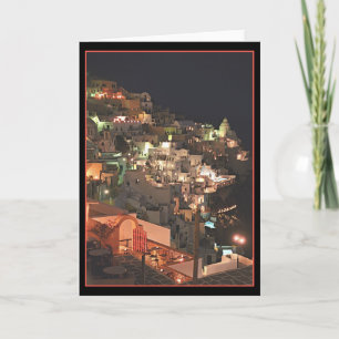 Santorin nach Nacht (innen leer) Karte