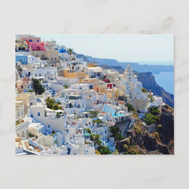 Santorini 2 Postkarte (Vorderseite)