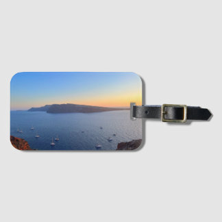 Santorini Altarbietungen in Sunset Griechenland Gepäckanhänger