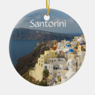 Santorini am Nachmittag Sun Keramik Ornament