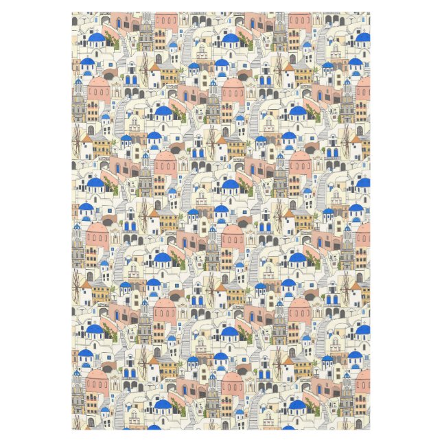 Santorini dreams tischdecke (Vorderseite)