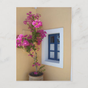 Santorini-Fenster Postkarte