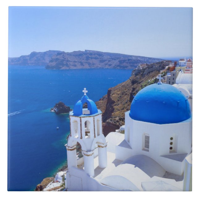 Santorini Fliese (Vorderseite)