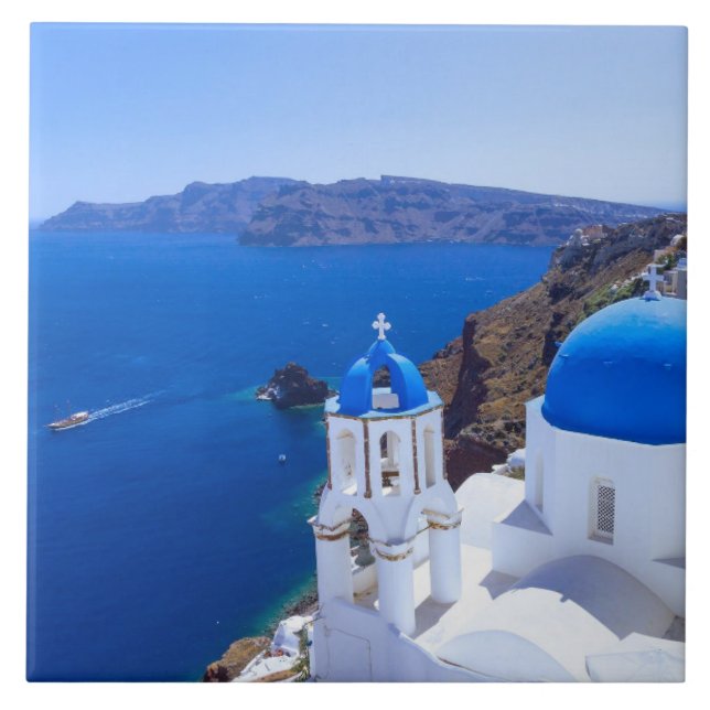 Santorini Fliese (Vorderseite)