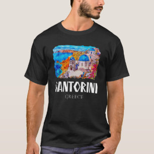 Santorini Gemälde Griechenland Souvenir 1 T-Shirt
