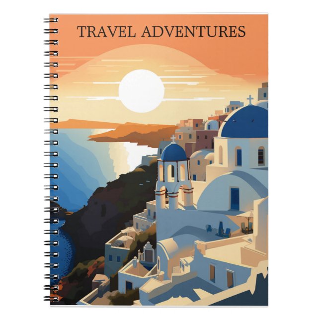 SANTORINI GRÈCE #1 VOYAGE JOURNAL (Devant)