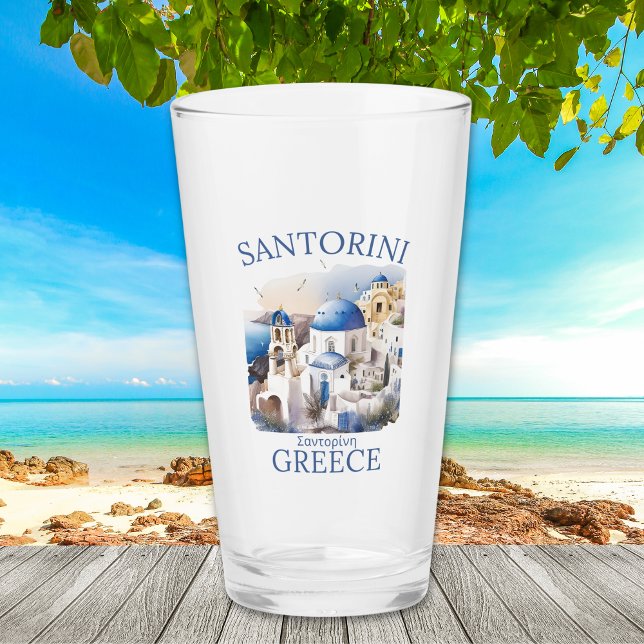 Santorini Greece Beautiful Paradise Glas (Von Creator hochgeladen)