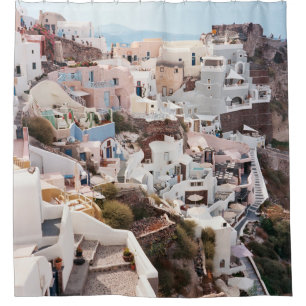 SANTORINI GRIECE DUSCHVORHANG