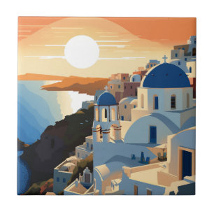 SANTORINI GRIECHENLAND #1 FLIESE