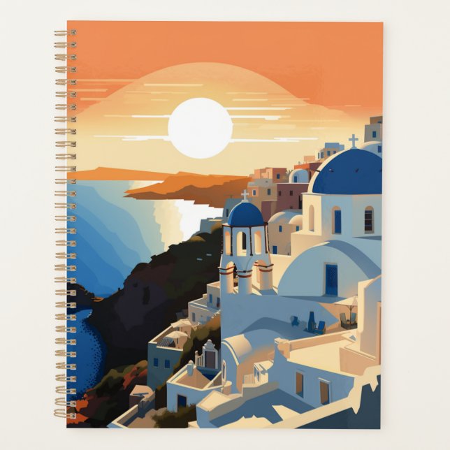 SANTORINI GRIECHENLAND #1 PLANER (Vorderseite)