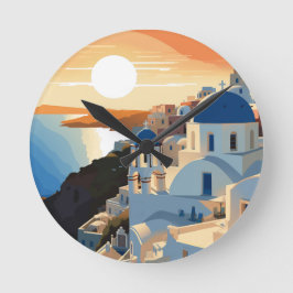 SANTORINI GRIECHENLAND #1 RUNDE WANDUHR