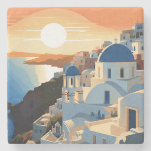 SANTORINI GRIECHENLAND #1 STEINUNTERSETZER
