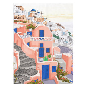 Santorini Griechenland Architektur Tischdecke