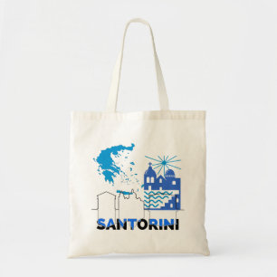 Santorini Griechenland.b Tragetasche