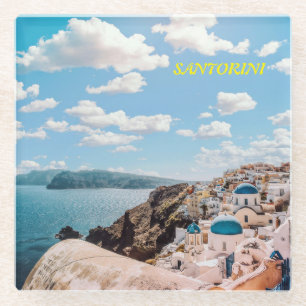 Santorini, Griechenland Beach House Glasuntersetzer