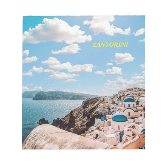 Santorini, Griechenland Beach House Notizblock (Vorderseite)