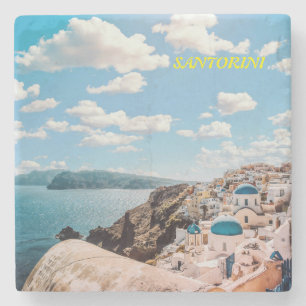 Santorini, Griechenland Beach House Steinuntersetzer