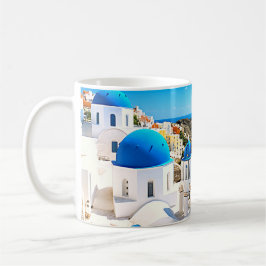 Santorini, Griechenland Blue Domes Kaffeetasse