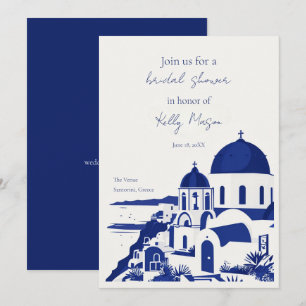 Santorini Griechenland Brautparty Einladung