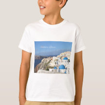 Santorini, Griechenland, Dorf Oia, Shirt des Kinde