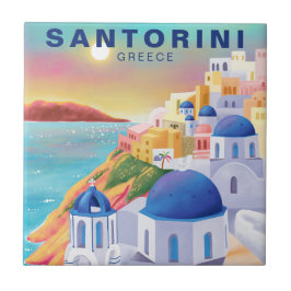 Santorini Griechenland - Europa Art Destination Tr Fliese