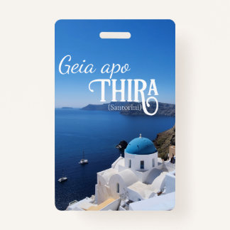 Santorini Griechenland Gepäckmarke Ausweis