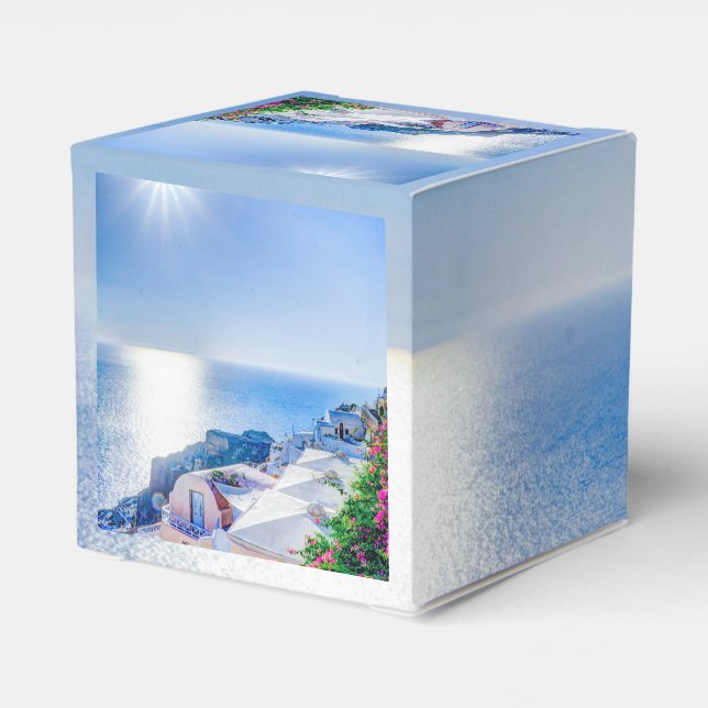Santorini Griechenland Geschenkschachtel (Rückseite)