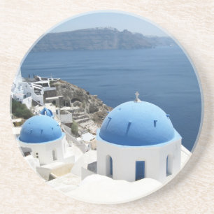 Santorini Griechenland Getränkeuntersetzer