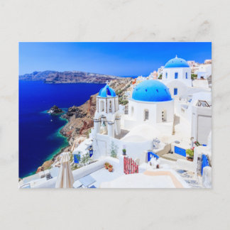 Santorini, Griechenland, griechische Insel Postcar Postkarte