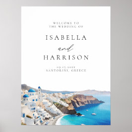 SANTORINI GRIECHENLAND Hochzeit in Urlaubsort Will Poster