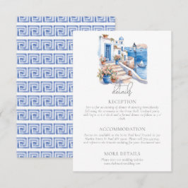 Santorini Griechenland Hochzeiten Details Begleitkarte