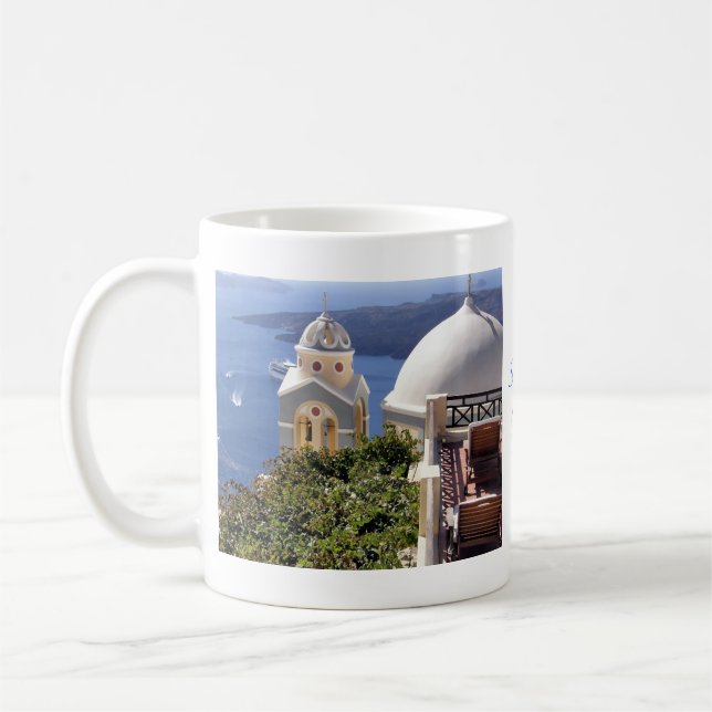 Santorini, Griechenland Kaffeetasse (Links)
