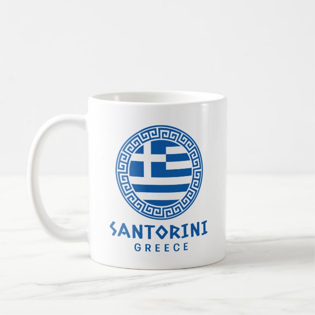 Santorini, Griechenland Kaffeetasse (Links)