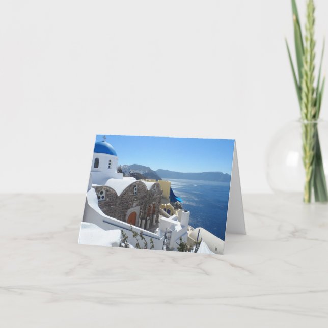 Santorini, Griechenland Karte (Vorderseite)